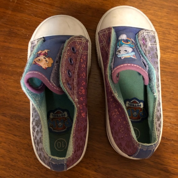 Paw Patrol girl’s slip on sneaker shoes size 10 - Picture 6 of 8